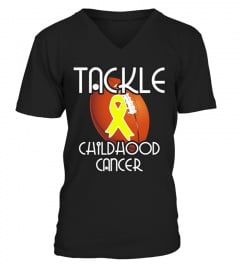 Childhood Cancer Shirt Awareness Survivor Support Tackle Hoodie
