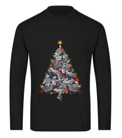 CHRISTMAS SHIRT WITH GREY PARROT