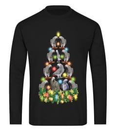 CHRISTMAS TEES FOR GREY PARROT LOVER