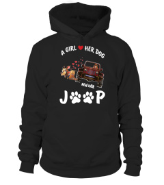 A Girl A Dog And Her Jeep Shirt For Women Girls