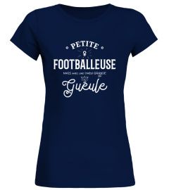 Petite footballeuse, mais avec une (très) grande gueule ! Design blanc