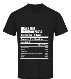 black girl nutrition facts T-Shirt