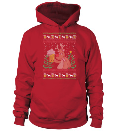 Rentier mit Bier ugly Sweater xmas Weihnachten Geschenk 