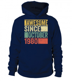 VINTAGE AWESOME October 1980, 39TH YEARS OLD, 39TH BIRTHDAY T-SHIRT, BIRTHDAY GIFT FOR YOUR MOM, YOUR DAD