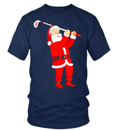 Funny Santa Claus Golf Christmas T-Shirt