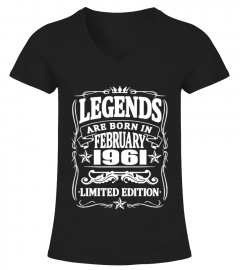 Legends are born in february 1961