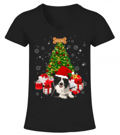 Border Collie Christmas Dog Lovers T-Shirt