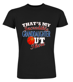 Awesome Basketball Granddaughter, Grandma &amp; Grandpa T-Shirt