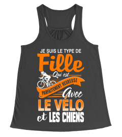 Je suis le type de fille qui est parfaitement heureuse avec le vélo et les chiens