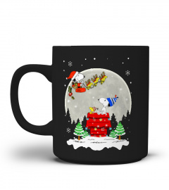 SNOOPY MERRY CHRISTMAS AND MOON