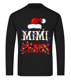 Mimi claus lights christmas family matching pajama, mimi gift, christmas sweater