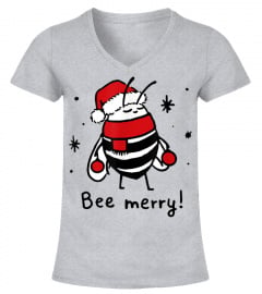 Bee Merry Shirt Funny Christmas Gifts Bee Merry Lover T-Shirt