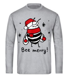 Bee Merry Shirt Funny Christmas Gifts Bee Merry Lover T-Shirt