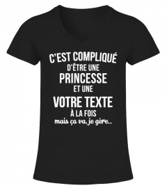 T-shirt personnalisé Princesse votre texte