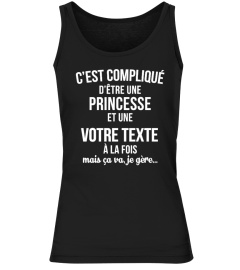 T-shirt personnalisé Princesse votre texte