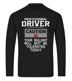 TRUCKER SHIRTS PROFESSIONAL DRIVER CAUTION