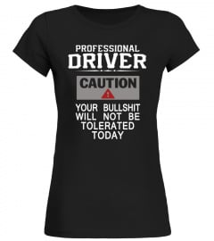 TRUCKER SHIRTS PROFESSIONAL DRIVER CAUTION