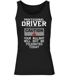 TRUCKER SHIRTS PROFESSIONAL DRIVER CAUTION