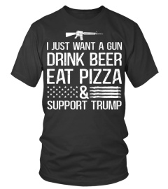 Gun and trump shirt