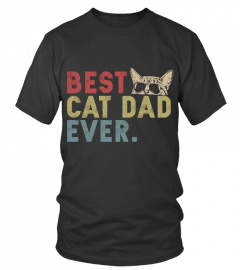 Best Cad Dad Ever Shirt Cat Daddy Father Long Sleeve TShirt