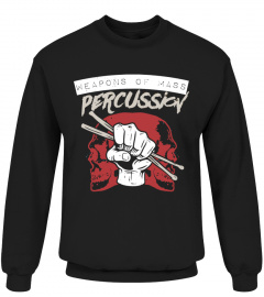 Weapons Of Mass Percussion Funny Drummer Marching Band Gift Pullover Hoodie