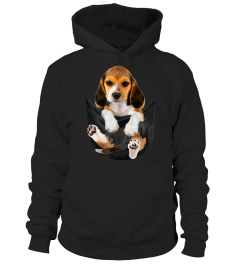 Dog Tshirt - Beagle In Pocket tshirt dog lover cute gift funny