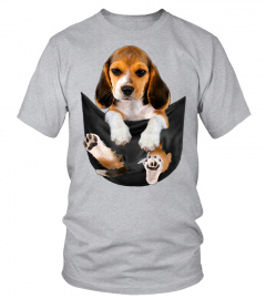 Dog Tshirt - Beagle In Pocket tshirt dog lover cute gift funny
