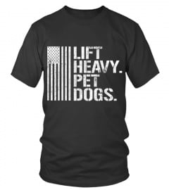 Dog Tshirt - Funny Lift Heavy Pet Dogs Gym TShirt for Weightlifters
