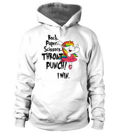 Unicorn rock paper scissors throat punch I win ballet T-Shirt