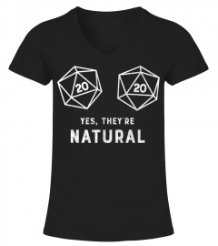 Yes, they're Natural 20 d20 dice funny RPG gamer BB
