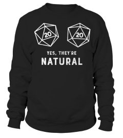Yes, they're Natural 20 d20 dice funny RPG gamer BB