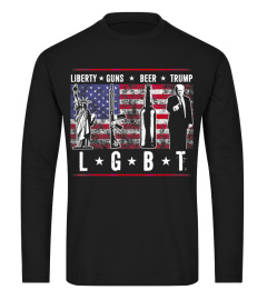 Liberty Guns Beer Trump LGBT Parody Funny Gift AA