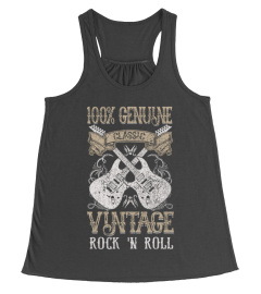 Classic Vintage Rock T Shirt Rock N Roll Guitar Distressed
