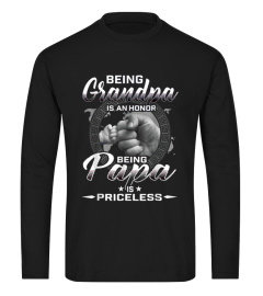 being grandpa is an honor being papa is priceless father T-Shirt