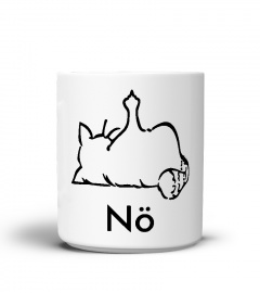 Tassendruck Katzen-Tasse mit Spruch Nö