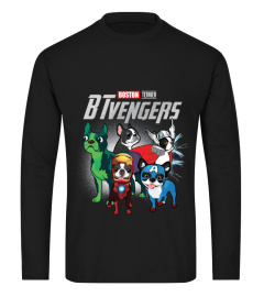 Marvel Avengers - Boston Terrier Funny Superhero  BTvengers  T-shirt