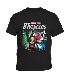 Marvel Avengers - Boston Terrier Funny Superhero  BTvengers  T-shirt