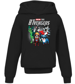 Marvel Avengers - Boston Terrier Funny Superhero  BTvengers  T-shirt