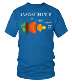 Earth's crust layers of the earth geology science nerd gift sweatshirt