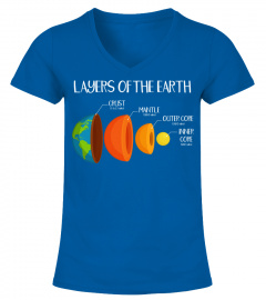 Earth's crust layers of the earth geology science nerd gift sweatshirt
