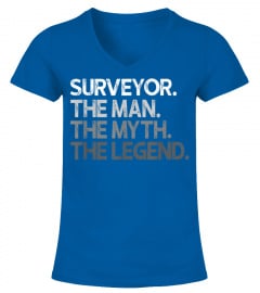 Mens surveyor gift the man myth legend
