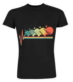 Ping Pong T-Shirt Table Tennis Tshirt Heartbeat Tee Gift