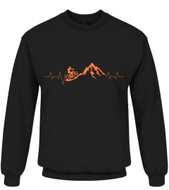 Mountain Bike Heartbeat Shirt  Cute Bike Heartbeat Tee Gift