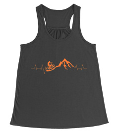 Mountain Bike Heartbeat Shirt  Cute Bike Heartbeat Tee Gift