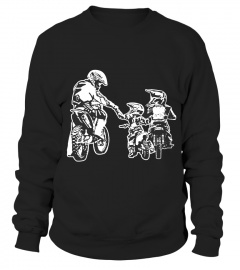 Dad And Sons Dirt Bike Racing Stunt Bike Motor Racing T-Shirt