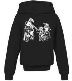 Dad And Sons Dirt Bike Racing Stunt Bike Motor Racing T-Shirt