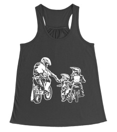 Dad And Sons Dirt Bike Racing Stunt Bike Motor Racing T-Shirt