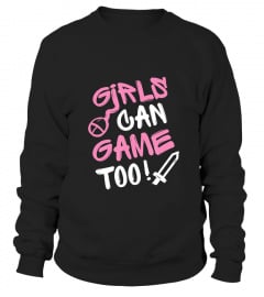 Girls Can Game Too! Funny Gamer Girl Gaming Gift Idea T-Shirt