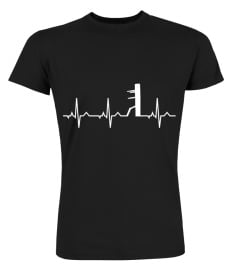 Wing Chun I ECG Martial Arts Heartbeat Wooden Dummy Ip Man T-Shirt