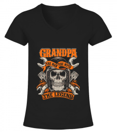 Biker Grandpa The Man The Myth The Legend Motorcycle Shirt T-Shirt
